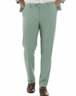 Abito uomo doppiopetto completo viscosa giacca pantaloni elegante verde salvia GIOSAL-AE1207A