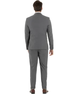 Abito uomo doppiopetto completo viscosa giacca pantaloni elegante grigio GIOSAL-AE1210A