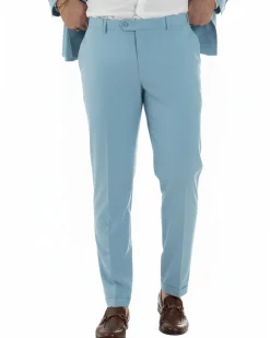 Abito uomo doppiopetto completo viscosa giacca pantaloni elegante polvere GIOSAL-AE1208A