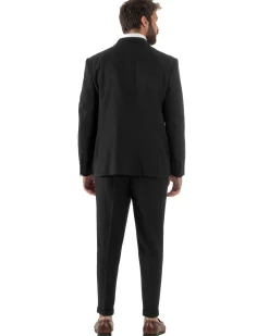 Abito Uomo Doppiopetto Viscosa Classico Sartoriale Nero AE1203A