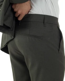 Abito Uomo Monopetto Lana Classico Sartoriale Verde AE1198A