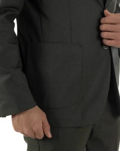 Abito Uomo Monopetto Lana Classico Sartoriale Verde AE1198A