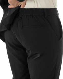 Abito uomo monopetto no stiro completo impermeabile giacca pantaloni nero GIOSAL-AE1238A