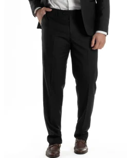 Abito Uomo Monopetto Vestito Completo Giacca Rever Sciallato In Raso Pantaloni Nero AE1154A