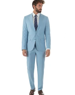 Abito uomo monopetto vestito viscosa completo giacca pantaloni polvere GIOSAL-AE1232A