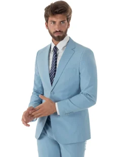 Abito uomo monopetto vestito viscosa completo giacca pantaloni polvere GIOSAL-AE1232A