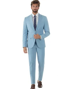 Abito uomo monopetto vestito viscosa completo giacca pantaloni polvere GIOSAL-AE1232A