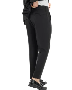 Abito uomo monopetto vestito completo smoking rever sciallato raso nero GIOSAL-AE1213A