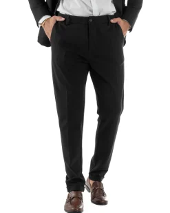 Abito Uomo Monopetto Viscosa Sartoriale Tinta Unita Nero Over-D OC1F2W5G01