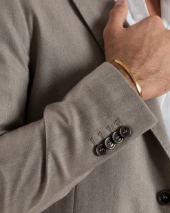 Abito Uomo Monopetto Viscosa Sartoriale Beige Melangiato Over-D OC1F2W5A06