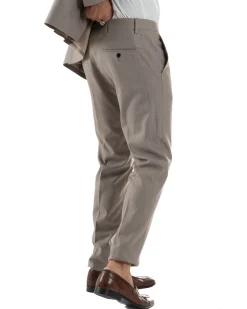 Abito Uomo Monopetto Viscosa Sartoriale Beige Melangiato Over-D OC1F2W5A06
