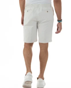 Bermuda Chino Cotone Raso Tasche America Basic Ghiaccio PC2023A