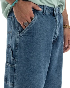 Bermuda Jeans Uomo Carpenter Denim Oversize PC1983A