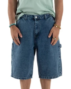 Bermuda Jeans Uomo Carpenter Denim Oversize PC1983A