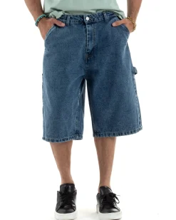 Bermuda Jeans Uomo Carpenter Denim Oversize PC1983A