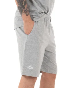 Bermuda Pantaloncino Corto Uomo Kappa Logo Piccolo Cabong Grigio GIOSAL-PC1608A