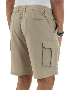 Bermuda Pantaloni Corti Cargo No Stiro PC2027A
