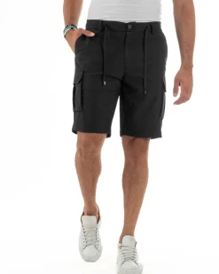 Bermuda Pantaloni Corti Cargo No Stiro PC2028A
