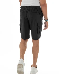 Bermuda Pantaloni Corti Cargo No Stiro PC2028A