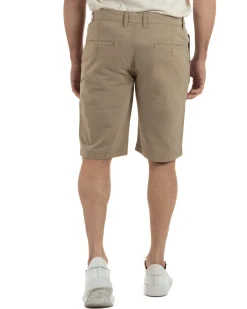 Bermuda uomo pantaloncini chino cotone tasche america basic beige GIOSAL-PC2045A