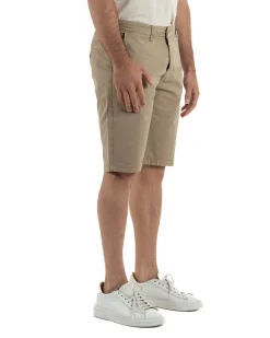 Bermuda uomo pantaloncini chino cotone tasche america basic beige GIOSAL-PC2045A