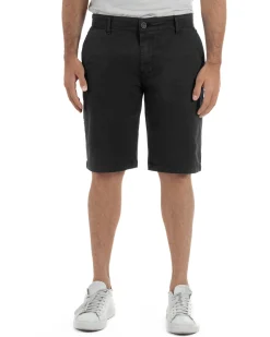 Bermuda uomo pantaloncini chino cotone tasche america basic nero GIOSAL-PC2044A