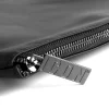 Borsa borsello borsetta pochette a mano placchetta unisex nero ICON INZ012