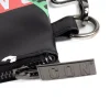 Borsa borsello borsetta pochette a mano unisex logata multigrafica nero ICON INZ013