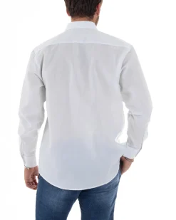 Camicia Classica Uomo Basic Cotone Regular Fit Bianco C2986A