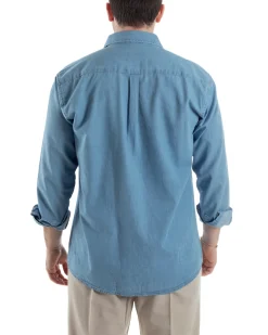 Camicia Denim Regular Fit Jeans Chiaro TCC1000A