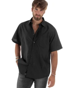 Camicia Maniche Corte Cotone Basic Regular Fit CC1220A