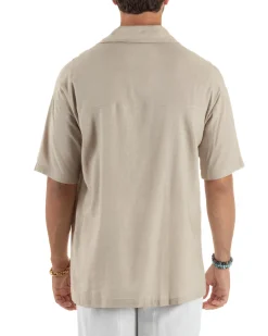 Camicia Maniche Corte Lino Relaxed Fit CC1226A