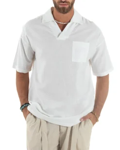 Camicia Maniche Corte Lino Relaxed Fit CC1225A