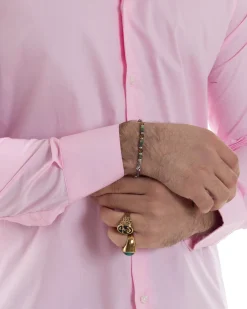 Camicia Uomo Con Colletto Francese Cotone Basic Sartoriale Slim Fit Rosa C2943A