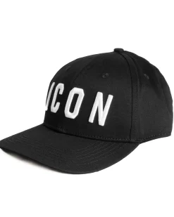 Cappello Unisex ICON Berretto Visiera Regolabile Logo Bianco Nero ICXF2W6A001