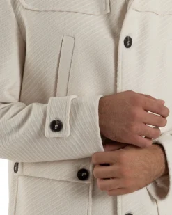 Cappotto Uomo Giacca Con Cappuccio Panna Overd-D OE1F2W5J30