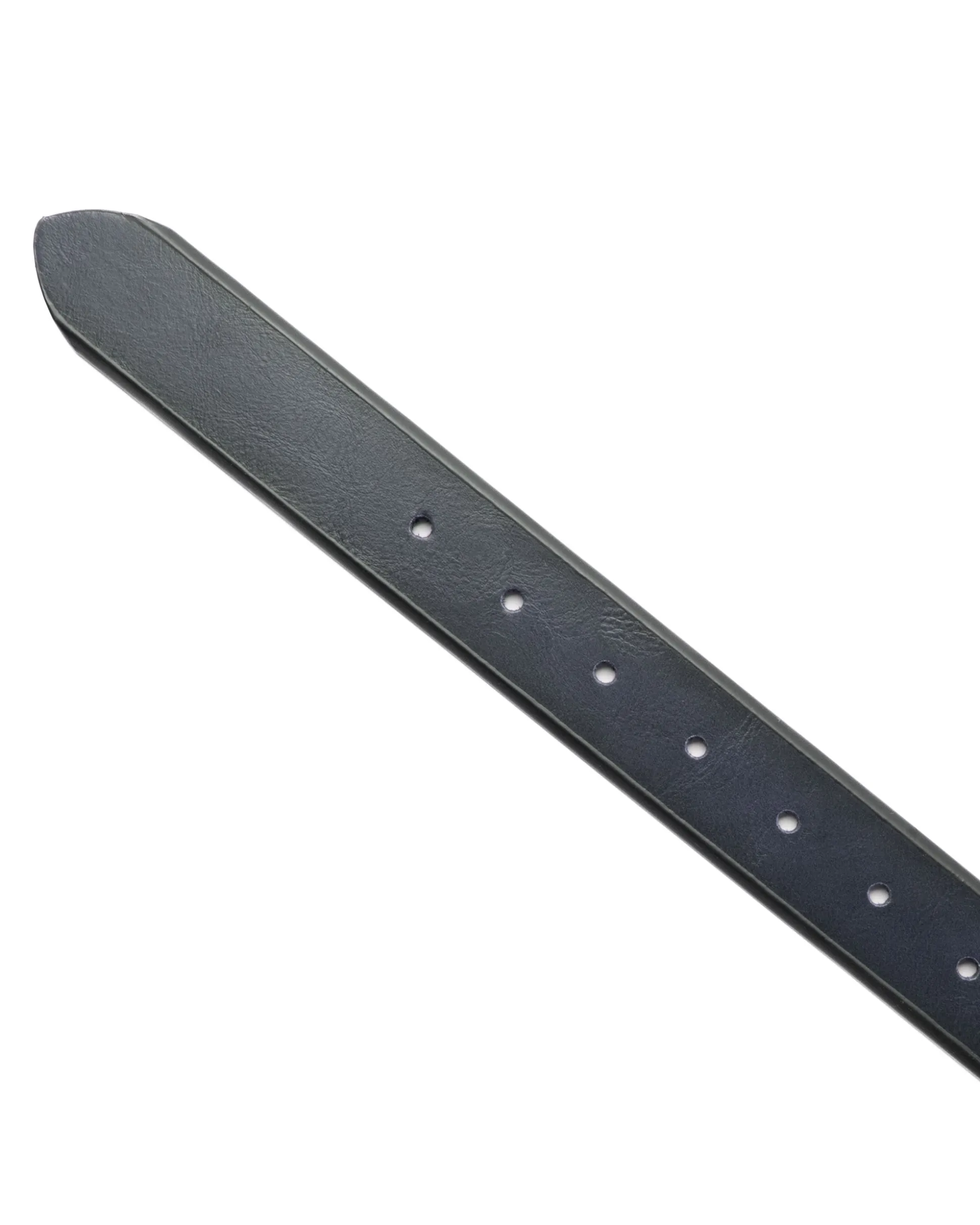 Cintura Uomo Larga Cinta Reversibile Fibbia in Metallo Regolabile Ecopelle Martellata Bicolore Blu GIOSAL-A2125A