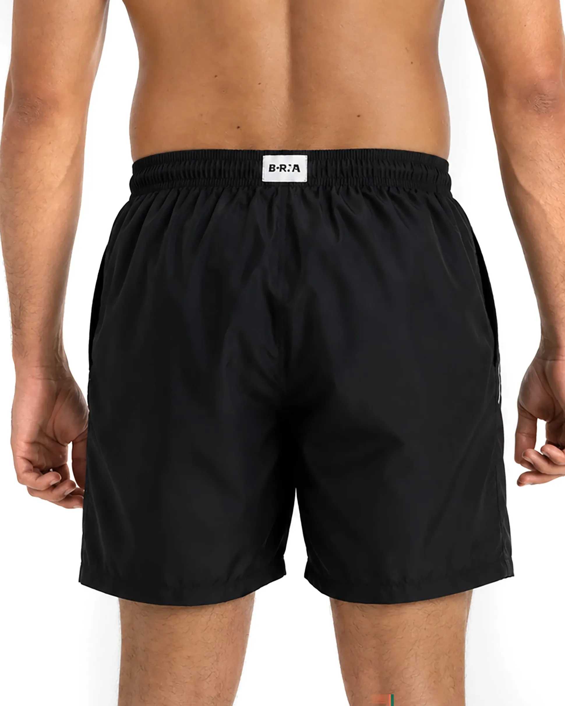 Costume da bagno bermuda mare uomo boxer coulisse logo nero BERNA M-261328