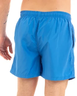Costume Da Bagno Summer Pantaloncino Boxer Elastico Tinta Unita Azzurro GIOSAL-SU1130A