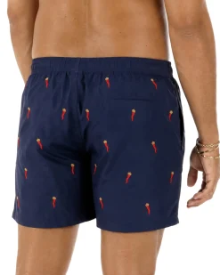 Costume fantasia boxer regular fit corno portafortuna blu GIOSAL-SU1263A