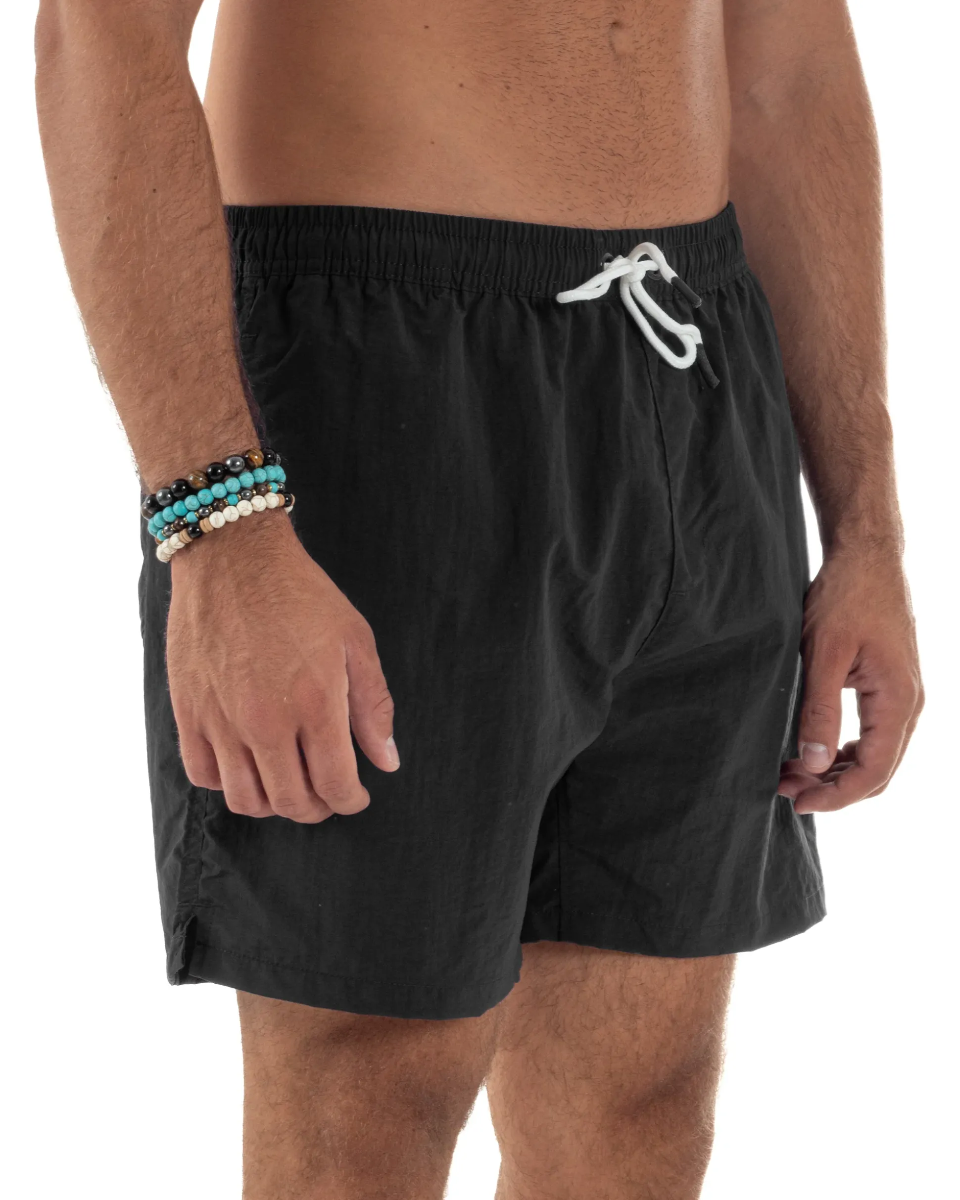 Costume Tinta Unita Boxer Basic Nero SU1241A