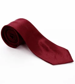 Cravatta uomo unisex elegante cerimonia casual basic raso bordeaux GIOSAL-CP1033A