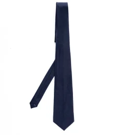 Cravatta uomo unisex elegante cerimonia casual basic raso blu GIOSAL-CP1035A