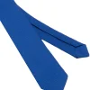 Cravattino uomo unisex cravatta slim in effetto seta con motivo pois jacquard blu royal GIOSAL-CP1174A