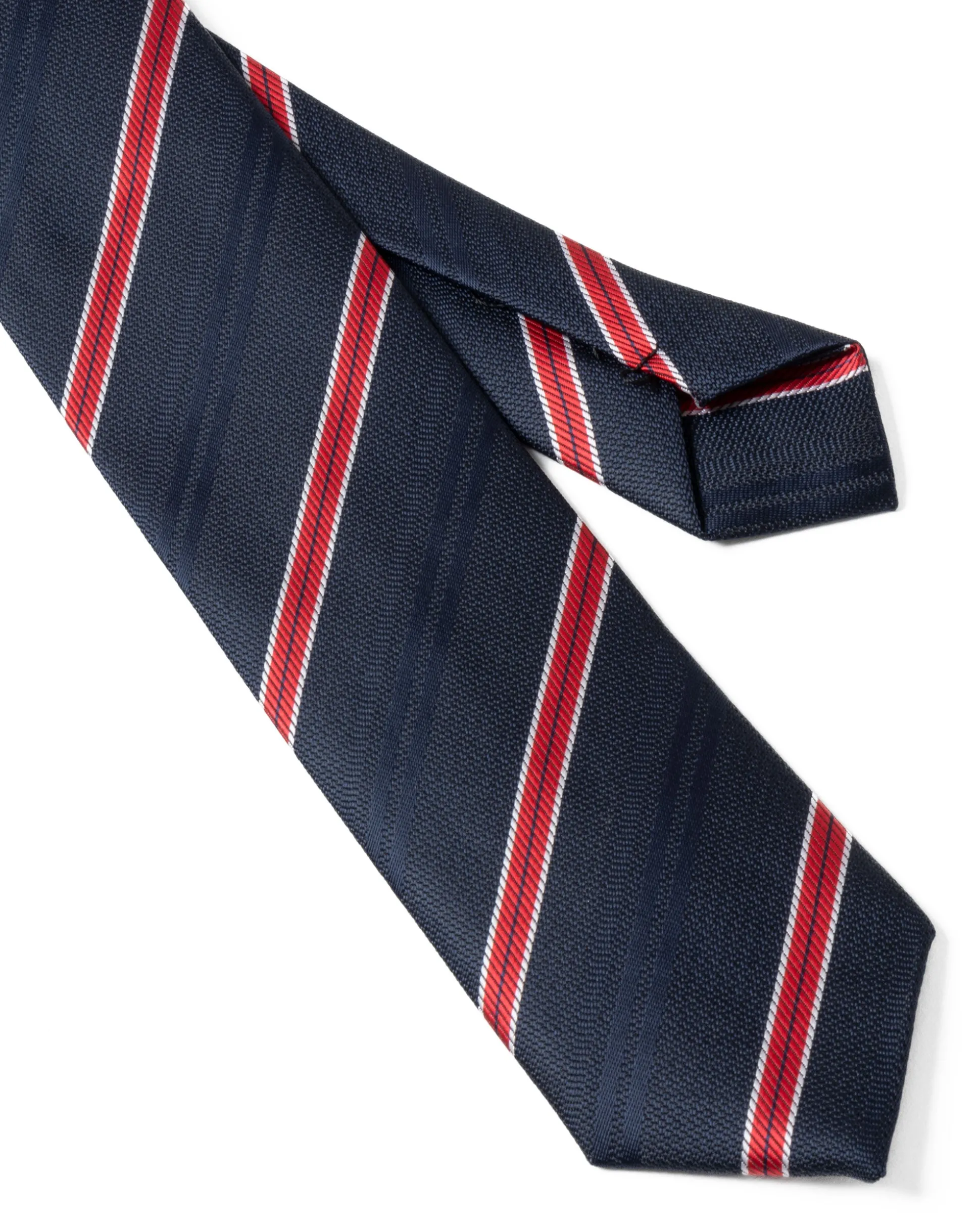 Cravattino Uomo Unisex Cravatta Pala Media Elegante Cerimonia Casual Basic Rigata Blu GIOSAL-CP1143A