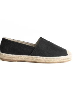 Espadrillas scarpe uomo unisex tela estive mare leggere nero GIOSAL-S1314A