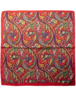 Foulard uomo unisex bandana paisley bordo satinato rosso GIOSAL-FD1001A