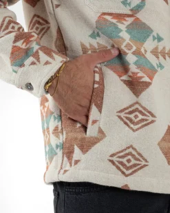 Giacca Camicia Con Cappuccio Overshirt Azteca BERNA M252276