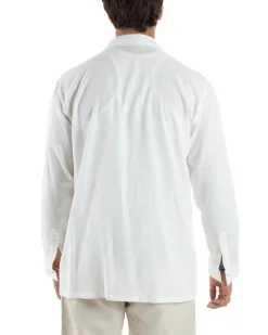 Giacca Camicia Sahariana In Lino G3306A