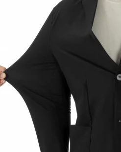 Giacca uomo monopetto no stiro impermeabile nero GIOSAL-BZ1011A